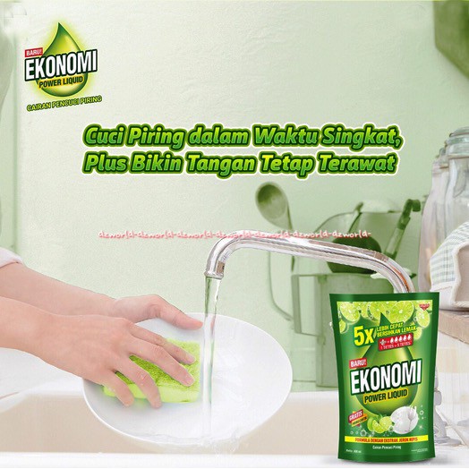 Ekonomi Power Liquid Ekstrak Jeruk Nipis Sabun Cuci Piring Wings