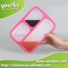 Yooyee Kotak Makan Grid Bento Lunch Box 3 Sekat tempat makan Anti Bocor