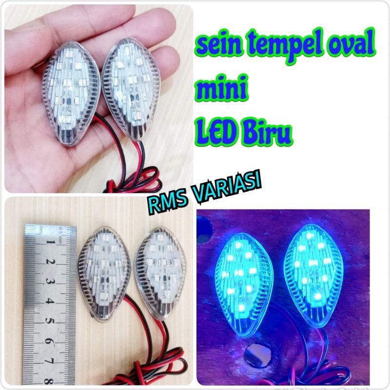 Lampu Sein Led Tempel feeling mini Oval Jempol