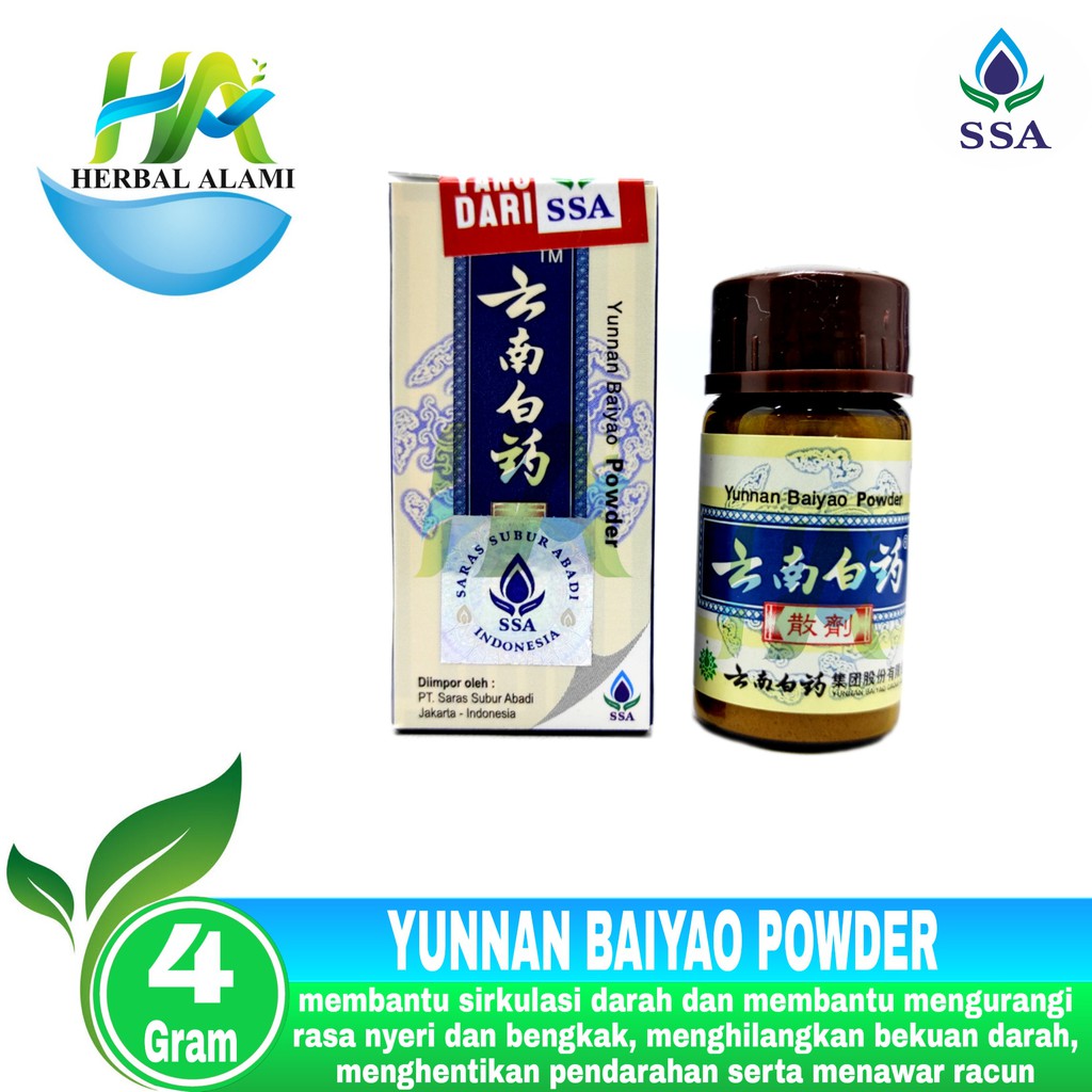 Yunnan Baiyao Serbuk - Obat sirkulasi darah,memgobati rasa nyeri