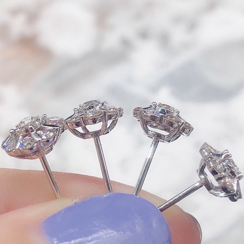 Anting Stud Cubic Zirconia Untuk Wanita