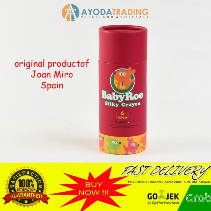 

PERALATAN MENGGAMBAR JOAN MIRO BABY ROO SILKY WASHABLE CRAYON 6PCS PERALATAN LUKIS