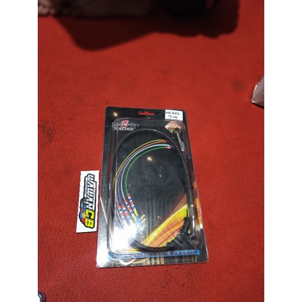 Selang rem depan moto1 panjang 75cm nickel