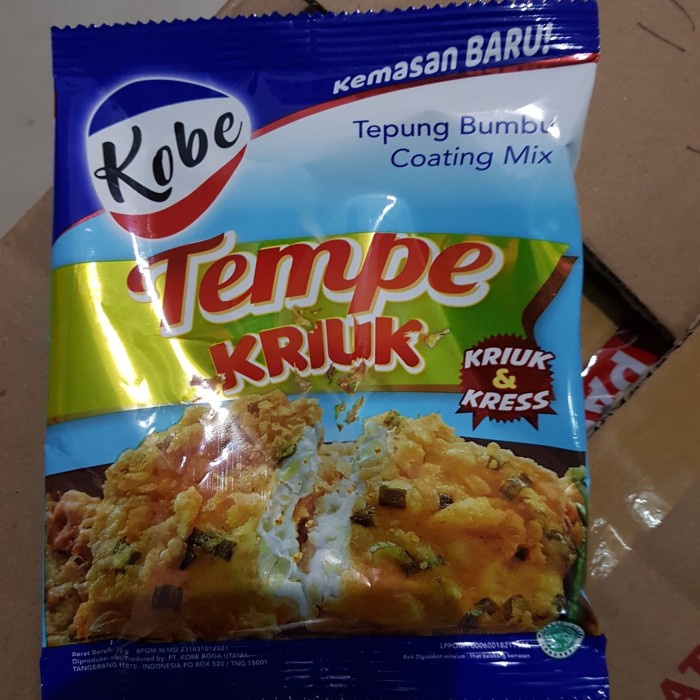 

TERLARIS Tepung Kobe Tempe Kriuk 75Gr (Minimal 1 Renceng : 10bungkus)