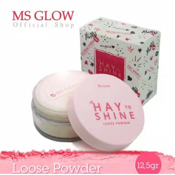 BANTING HARGA MS GLOW LOOSE POWDER / LOOSE POWDER MS GLOW / MS GLOW BEDAK TABUR - OILY MATTE