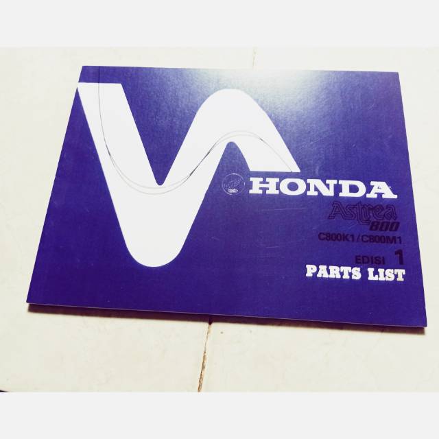 Buku part Catalog Honda Astrea 800
