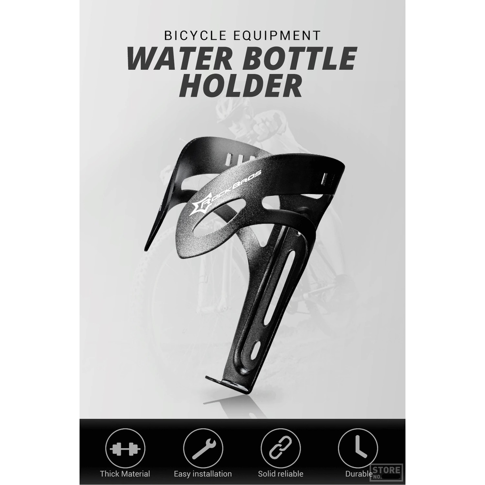 YGRETTE - Rockbros Holder Botol Minum Sepeda Aluminium Bilateral Design Bottle Cage Bicycle Bike Water Alloy