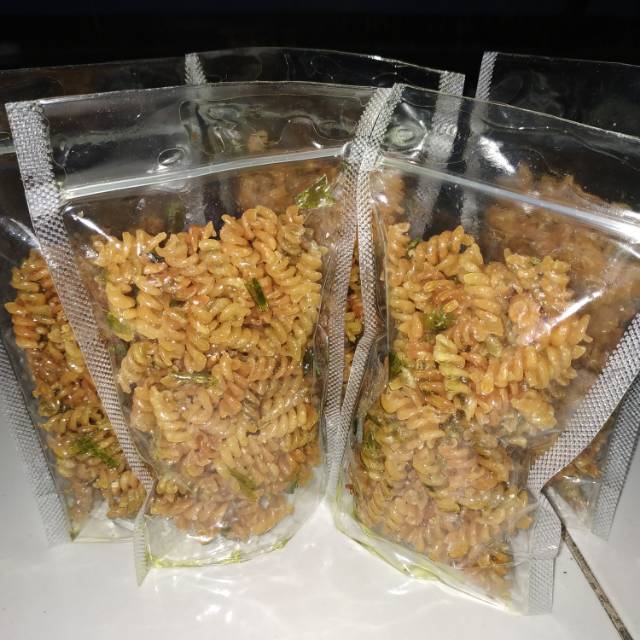 

makaroni spiral sambel ijo