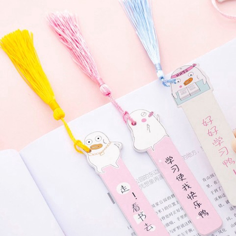 INS Student Office Stationery Bookmark Cute Cartoon Image Tassel Bookmark