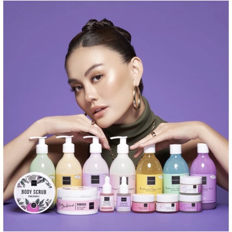 SCARLETT WHITENING BODY LOTION /SCARLETT WHITENING  SHOWER SCRUB / SCARLETT WHITENING SERUM /SCARLET