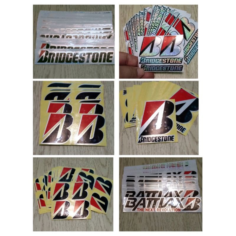 STICKER LOGO B BRIDGESTONE CUTTING