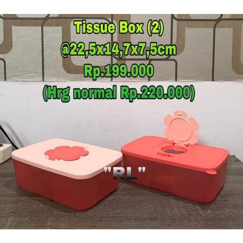 kotak tisu tupperware tissue box