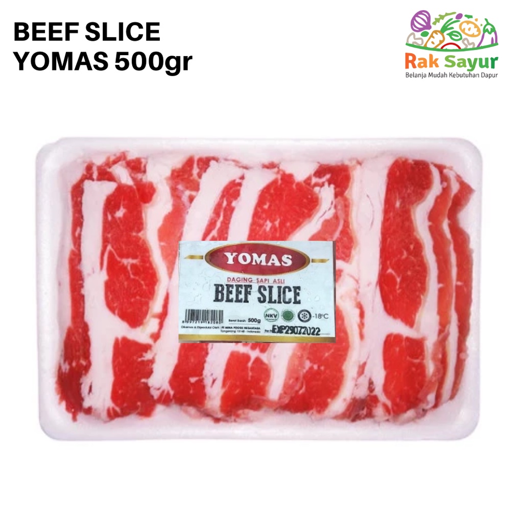 

Daging Sapi Slice 500gr Yomas Beef Slice Shortplate Fresh Rak Sayur Padang