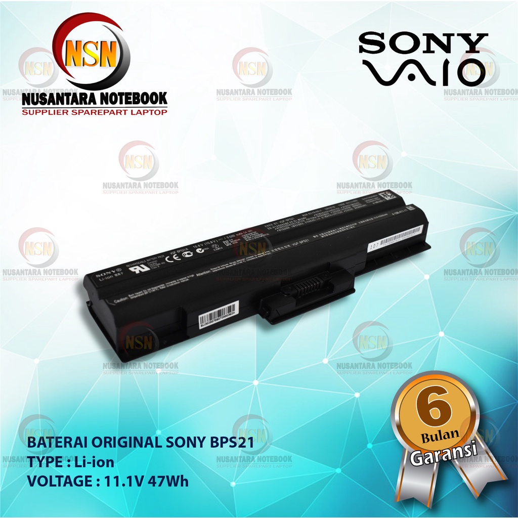 Battery Original Sony VGP BPS21/A Black ORIGINAL