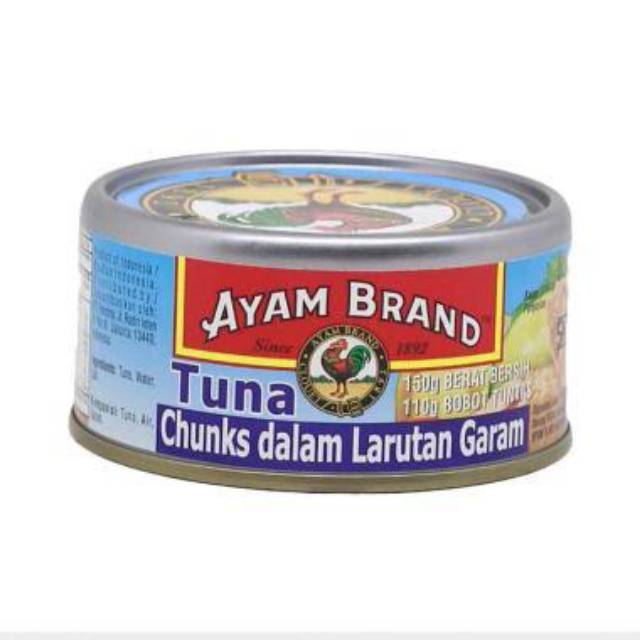 

Ayam Brand Tuna Chunks Dalam Larutan Garam 150gr