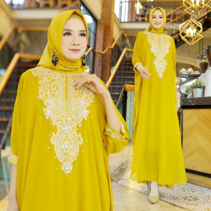 KAFTAN MARINA CERUTY || KAFTAN CANTIK || KAFTAN MEWAH || KAFTAN JUMBO