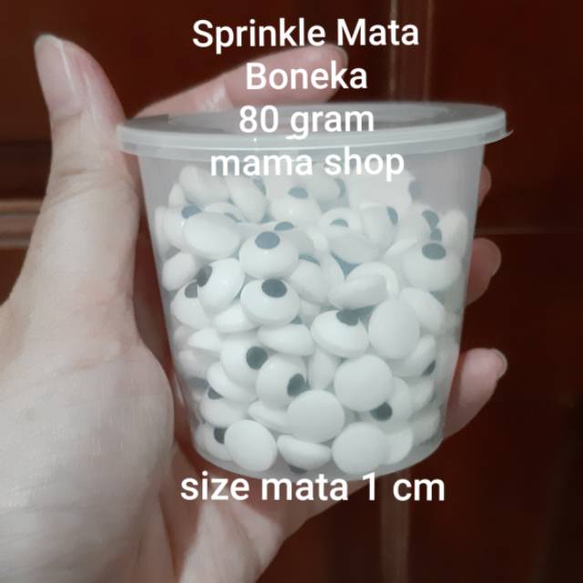 Sprinkle Trimit Mata Boneka Candy Hiasan Kue Permen 80 gr