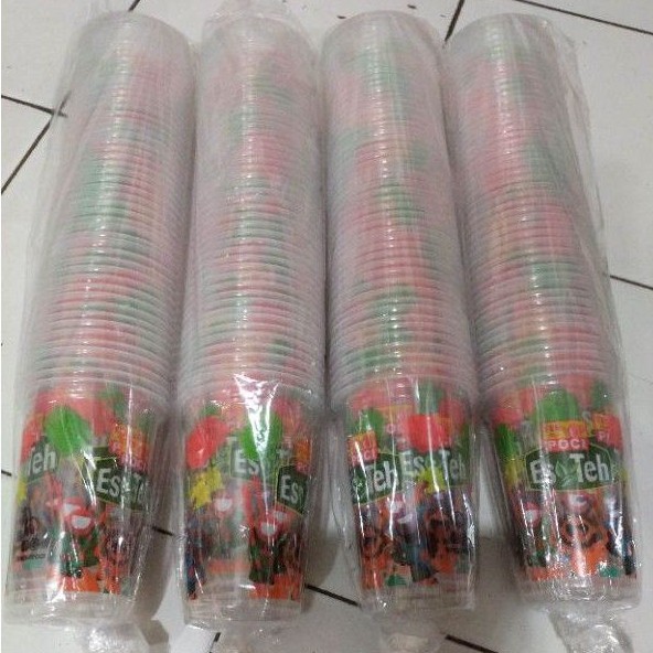 KiRimHariyangsama-- gff- gelas teh poci 16oz SLOP 47-50 cup plastik besar 16 oz original termurah be