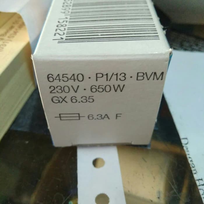 Halogen Kacang Osram Optic Lamp 220v 220 230v 230 volt 650w 64540