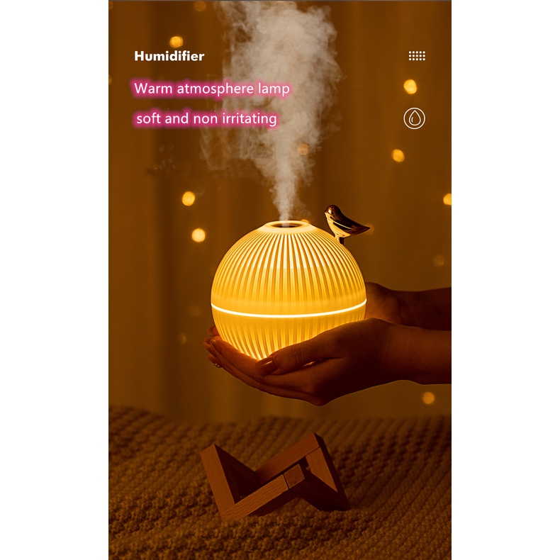 Mute Humidifier Portable Aroma oil Diffuser 200ml 250ml 330ml Purifier Pengharum Pelembab udara Spray Air Humidifier Night Light