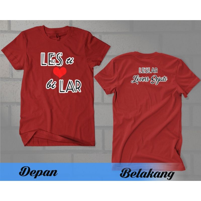Kaos baju leslar baju distro lesti&bilar shoftcotton premium