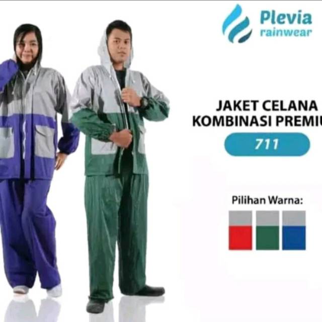 Jas hujan jaket celana Kombinasi Premium setelan jas hujan murah PLEVIA