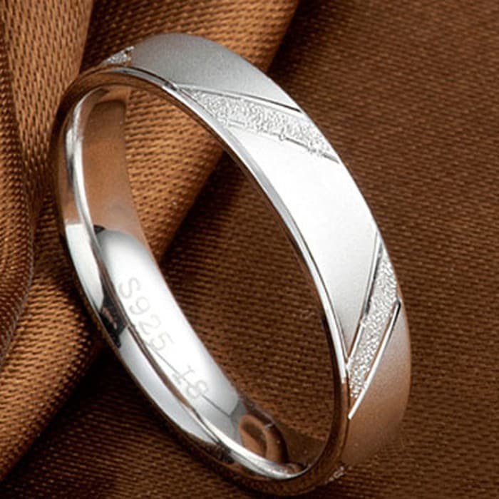 Cincin Pria dan Wanita Perak 925 Sterling Silver Cs. 007
