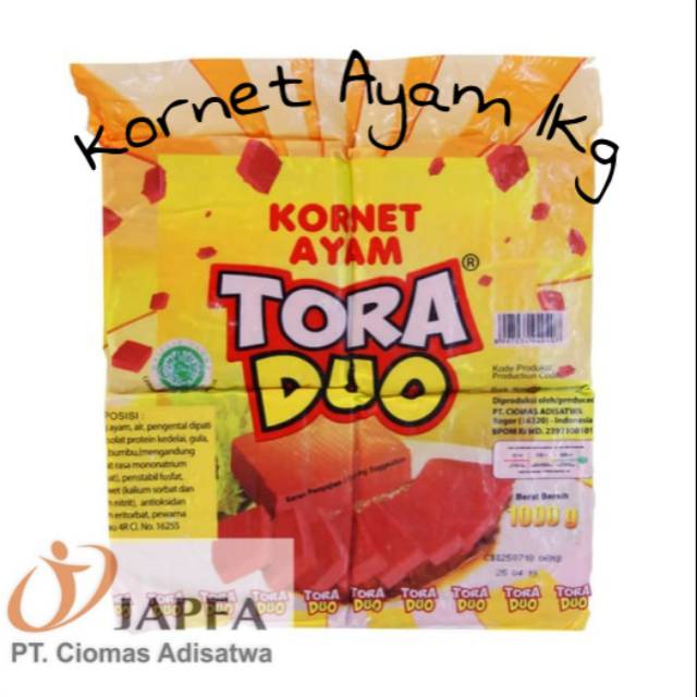 

Kornet Ayam Tora Duo 1kg