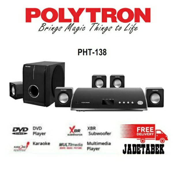 HOME THEATER POLYTRON PHT-138 KARAOKE New - PHT138