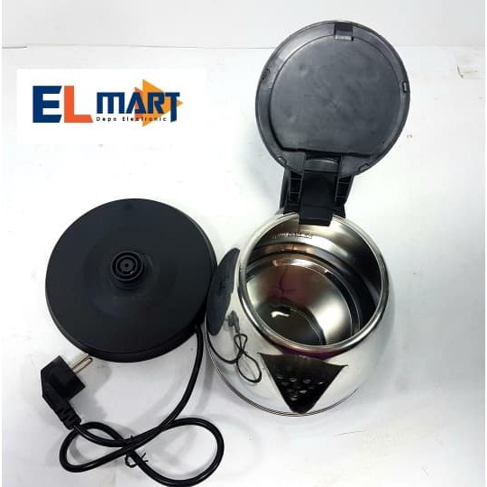 QQ electric kettle QK 158/teko ceret listrik 1,5L stainless murah QQ158 kettle listrik