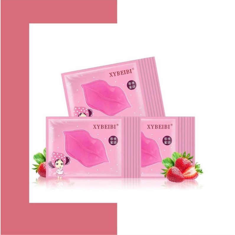 LIP MASK / MASKER BIBIR / PINK LIPS GEL MASK MELEMBABKAN MENGHILANGKAN KULIT MATI