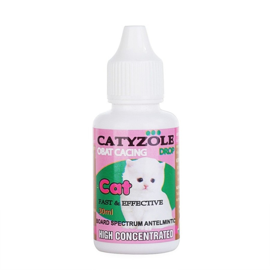 CATYZOLE DROP 30ml Obat Cacing Broad Spectrum Untuk Kucing