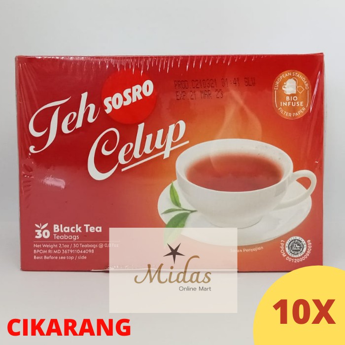 

Teh Celup Sosro 30 10 Pcs