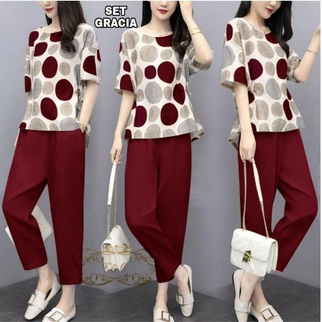 Z47O3 Shiva Af/ Setelan Import Feminim Knit Rajut Import / Stelan Bangkok Bkk / Set Wanita / Stel
