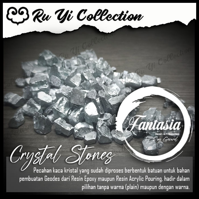 CRYSTAL STONES 450gr Batu Kristal Epoxy Geodes