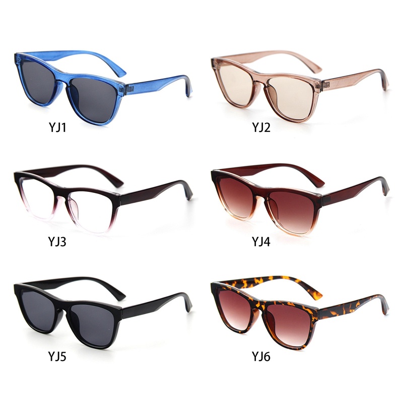 Kacamata Hitam Klasik Retro Frame Kecil Print Leopard Untuk Priawanita