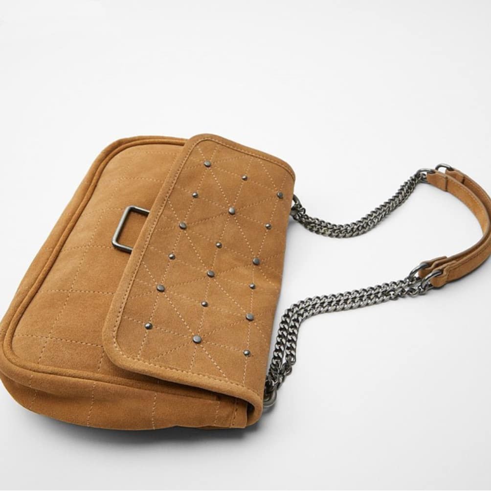 ZARA PYRAMID SUEDE - ZARA - ZARA WOMEN - ZARA ORIGINAL - TAS WANITA