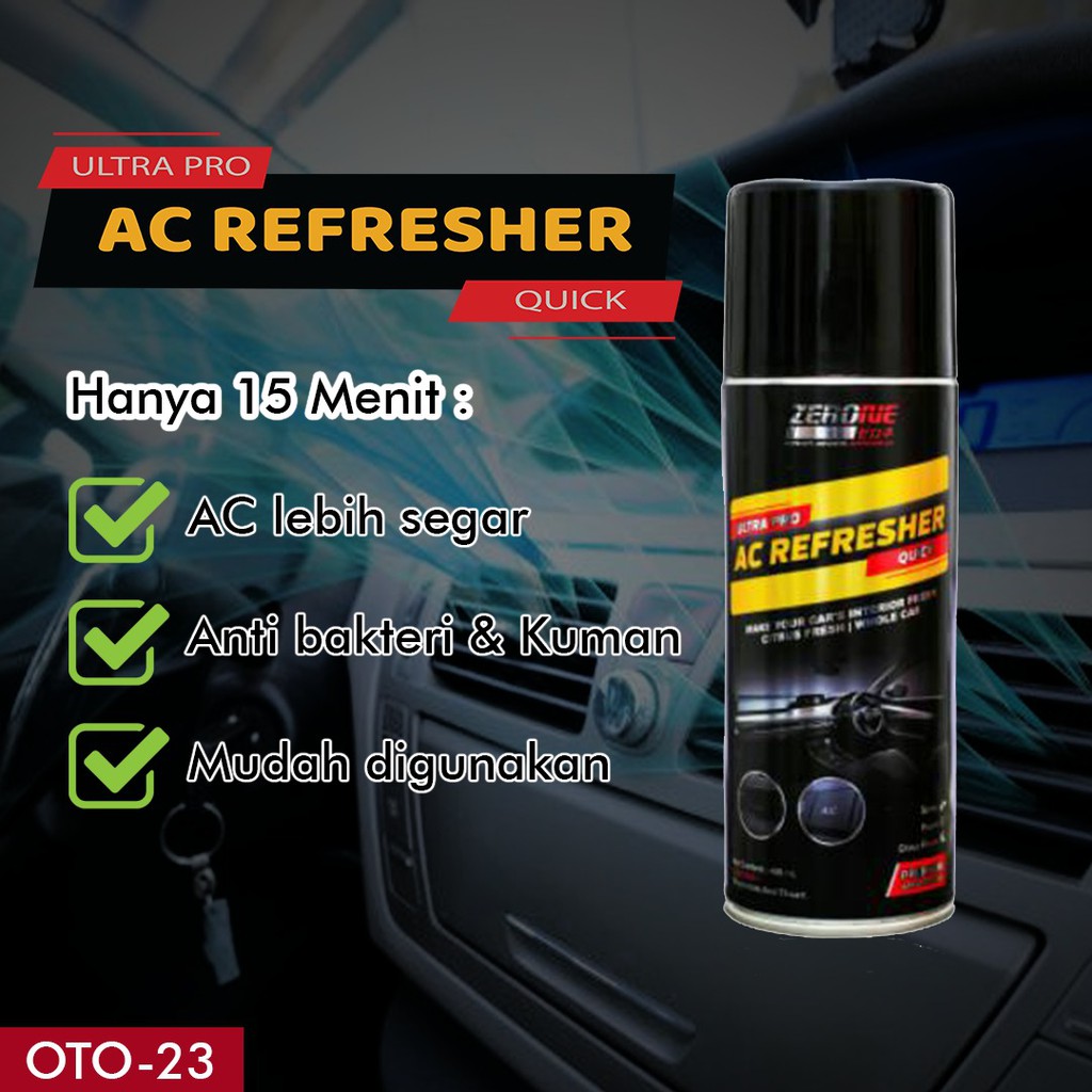 Pembersih Evaporator kisi mobil ventilasi udara penyegar ac refresher aroma lemon citrus zerone quick