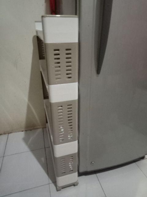 Ace Krishome Rak Sisipan 4 Tingkat/rak Susun/rak Dapur/rak Bumbu/rak Sempil Slim Rack