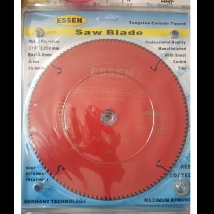 Mata Potong Aluminium 10inch x 120T Essen miter saw blade circular saw