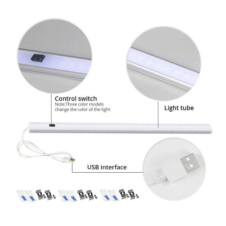 Lampu Deteksi Cahaya Under Cabinet 50CM D2835 - Warm White