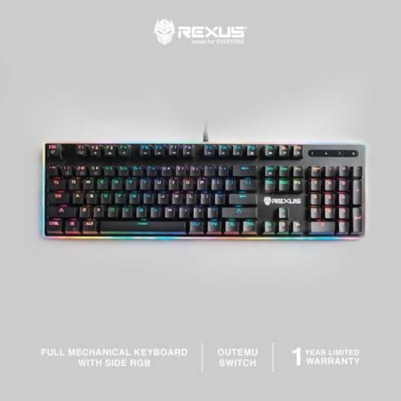 REXUS Keyboard Gaming Mechanical Legionare MX10 RGB