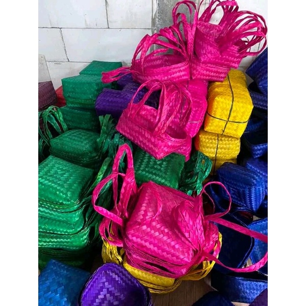 

[ BESEKRAF ] SEPASANG BESEK JINJING UKURAN 18 X 18 20 X 20 25 X 25 WARNA | BESEK BAMBU WARNA