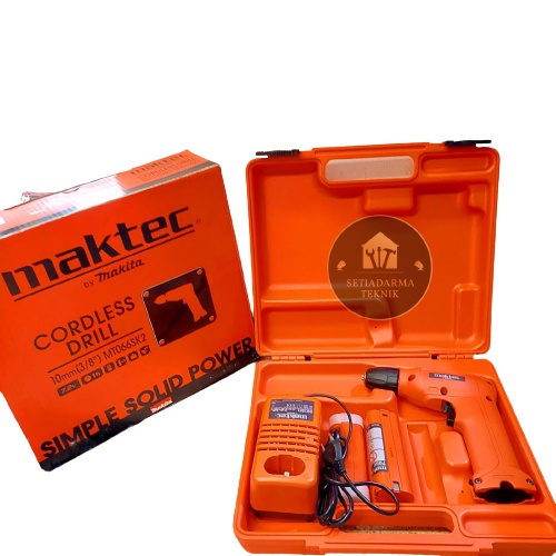 MAKTEC MT066SK2 CORDLESS DRIVER DRILL MT 066 SK2 MESIN BOR BATERAI