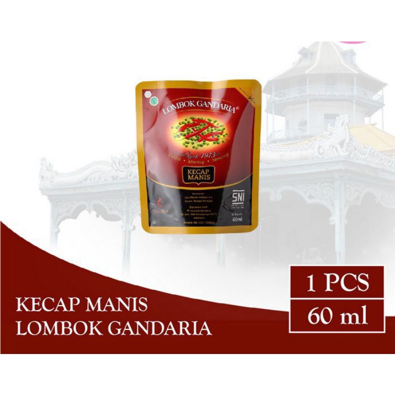 Jual Kecap Manis Lombok Gandaria 60ml Isi 4pcs | Shopee Indonesia