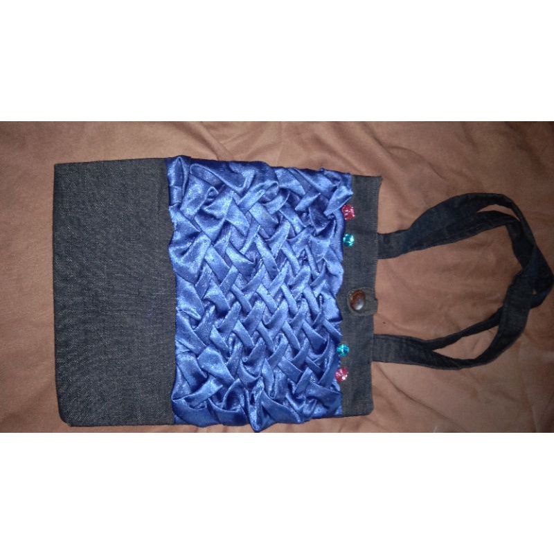 wendi tote bag/tas wanita tote/tas bahan jeans