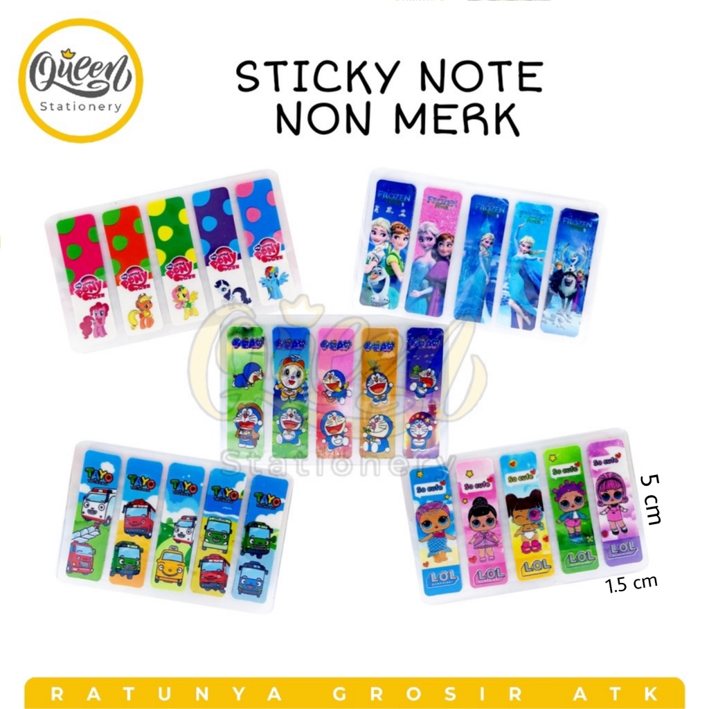 

STICKY NOTE NON MERK / PENANDA BUKU / STICK NOTE
