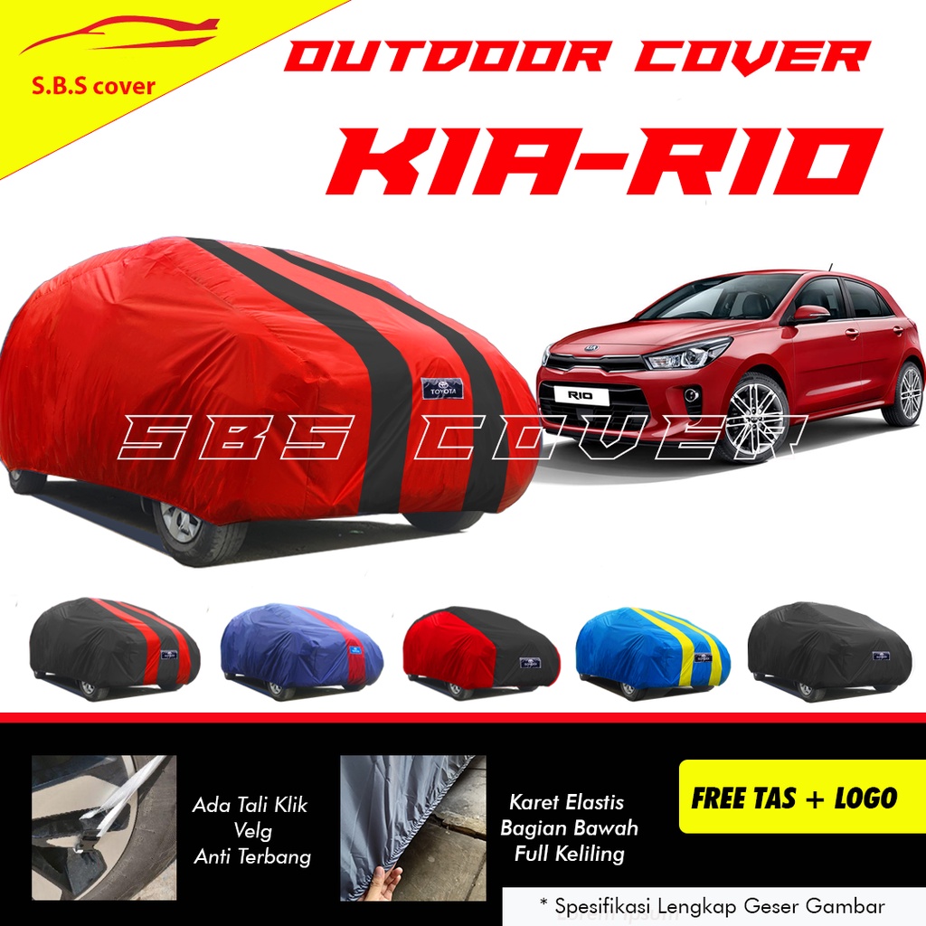 Body Cover Mobil kia rio Sarung Mobil kia rio/aerio/avanza/xenia/mobilio/hrv/sienta/freed/brio semi waterproof anti air