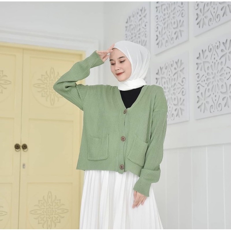 kardigan rajut / ZENNA KNITE CARDY / kardigan oversize / cardy rajut / rajut murah wanita kekinian