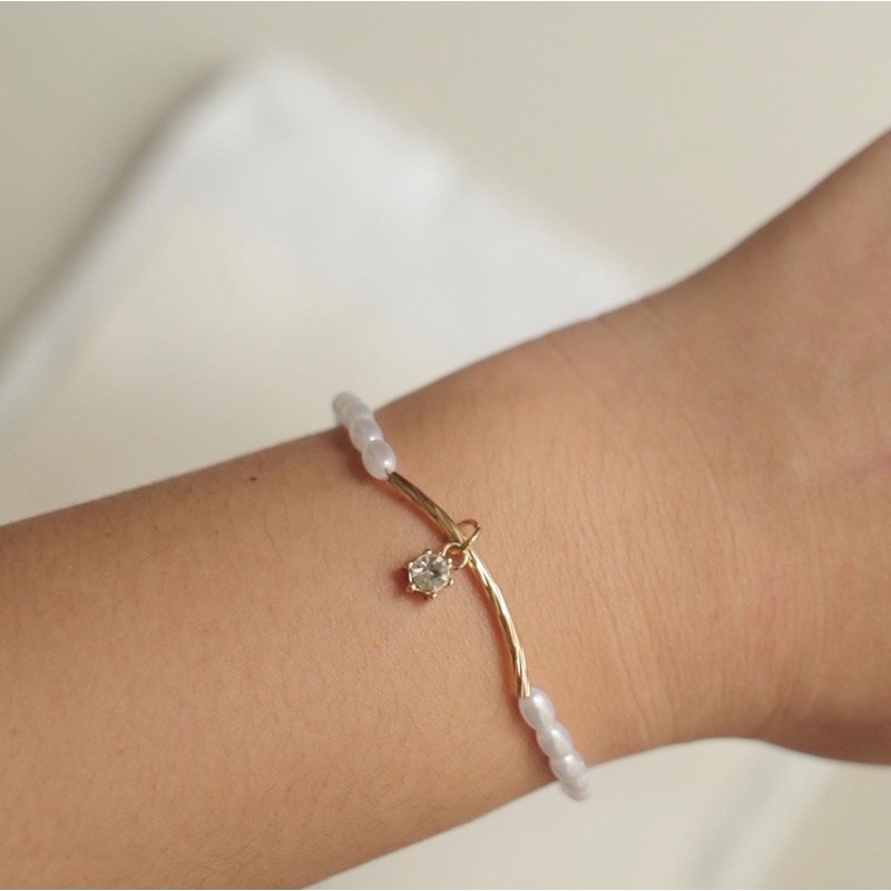 Ark.co - TREVI pearl beads bracelet gelang tangan mutiara minimalis